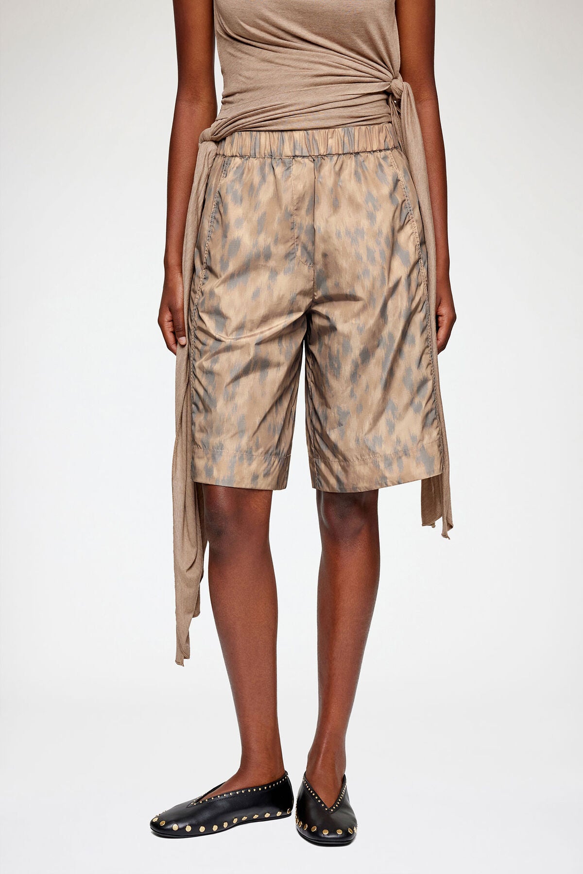 Shorts in Printed Nylon
