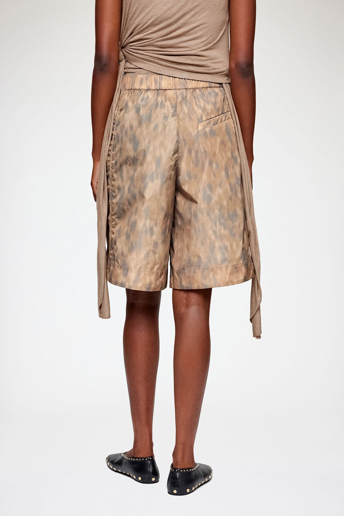 Shorts in Printed Nylon