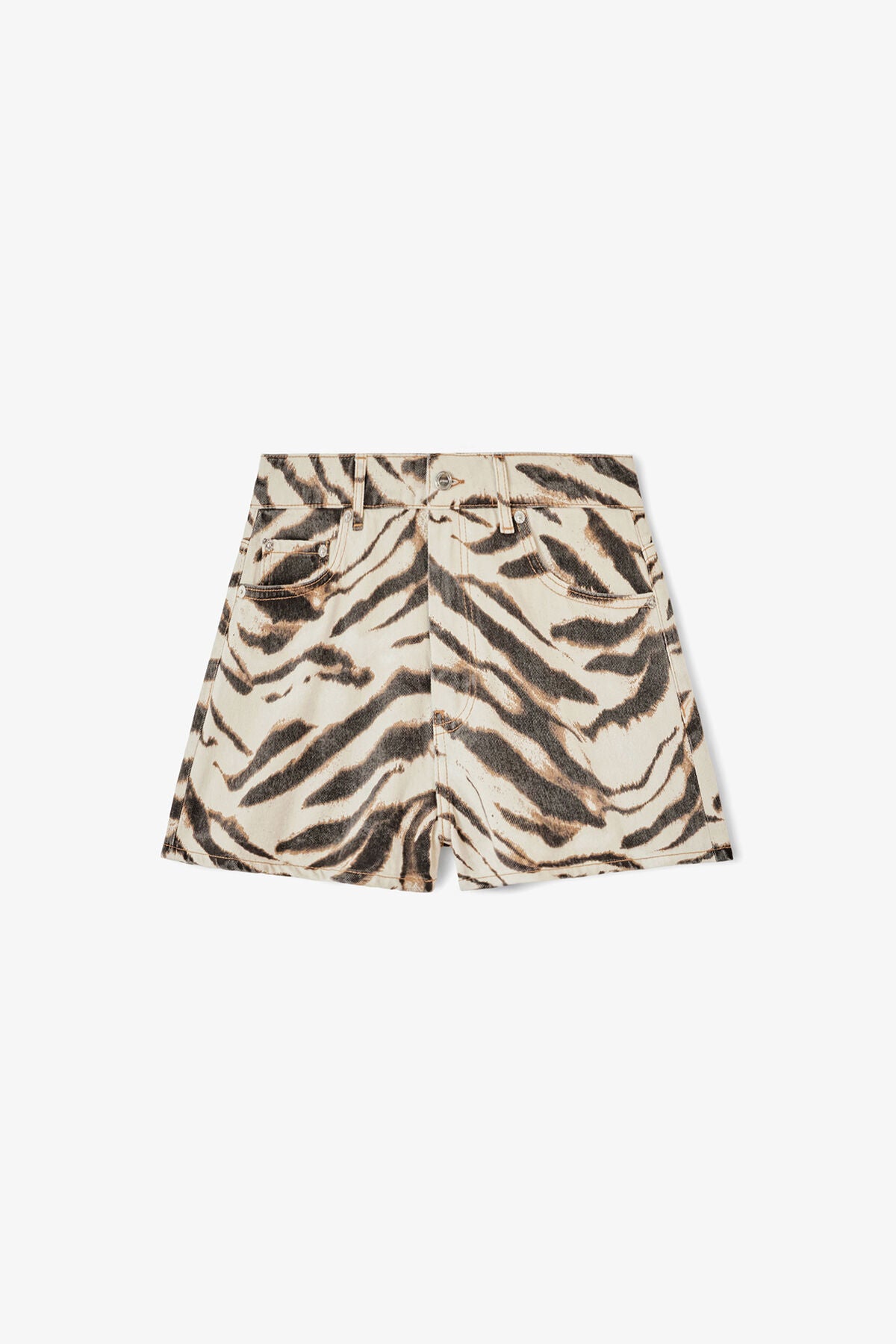 Shorts in Zebra Denim