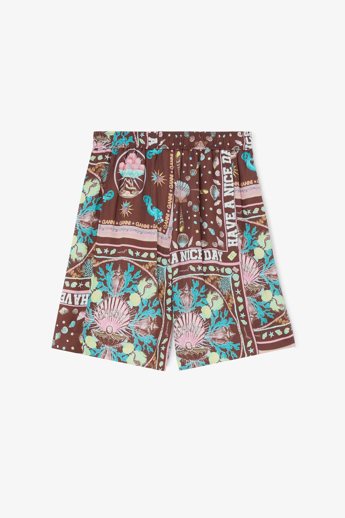 Shorts in Printed Twill