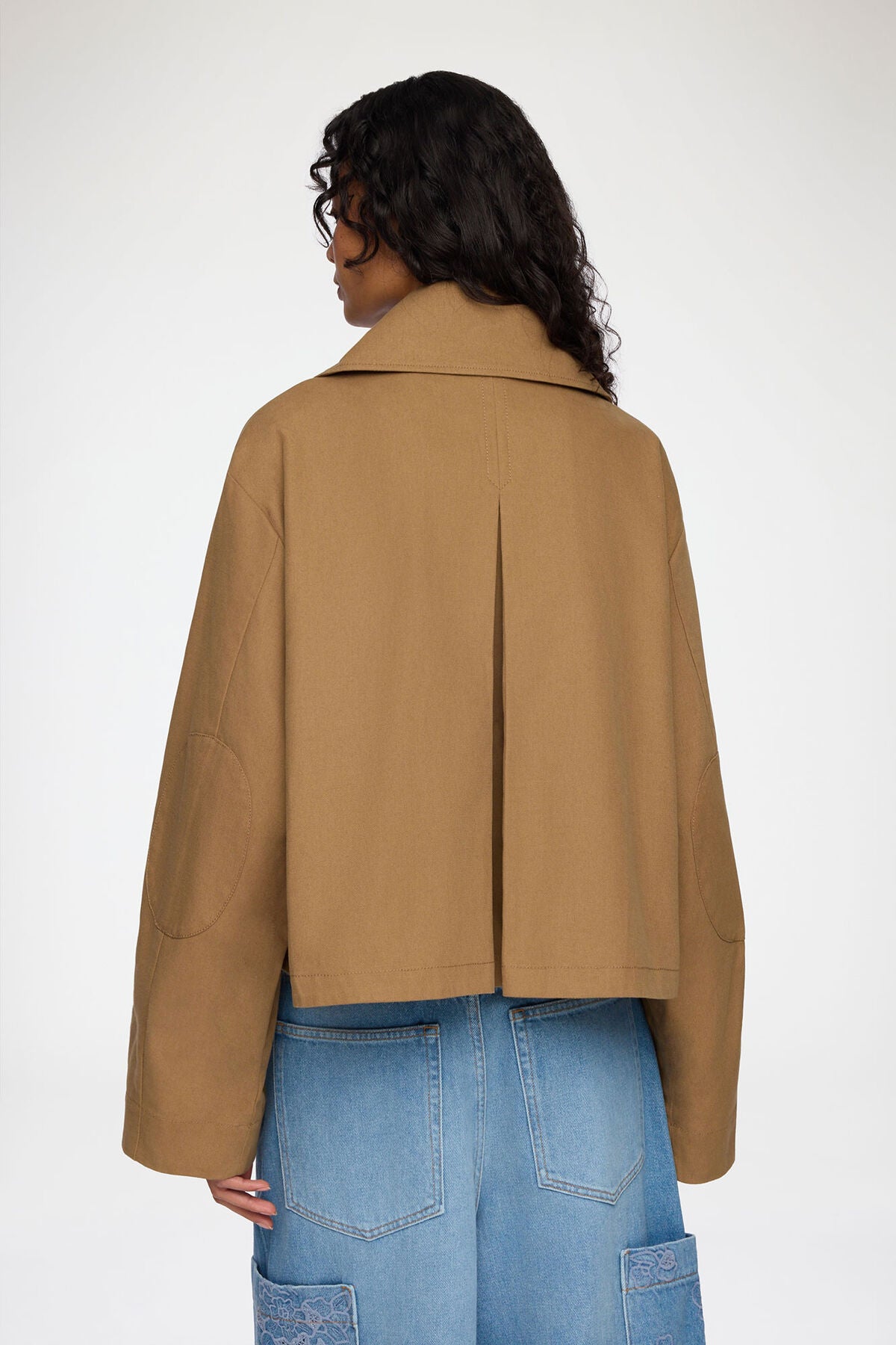 Jacket in Brown Canvas