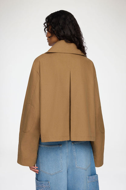 Jacket in Brown Canvas