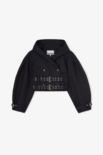Trench Jacket in Double Cotton