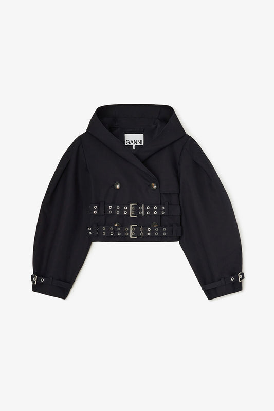Trench Jacket in Double Cotton