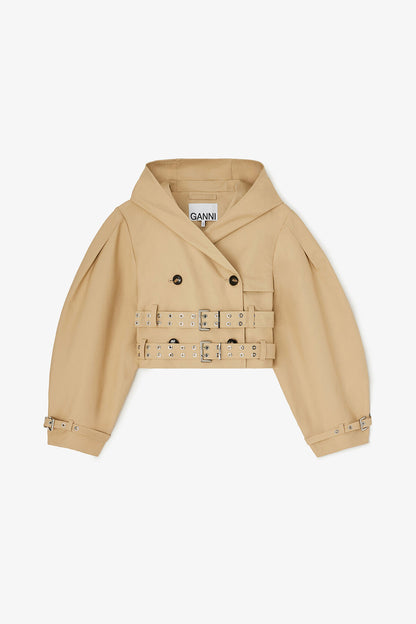Trench Jacket in Double Cotton