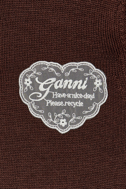 Crewneck in Brown Wool