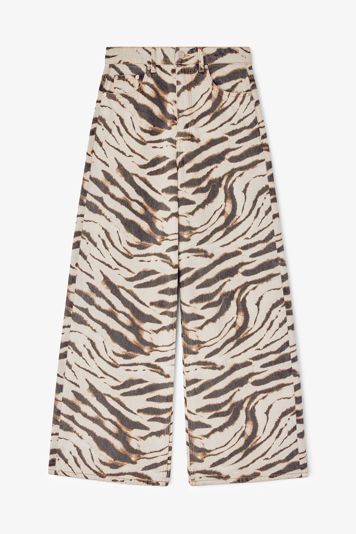 Lari Wide Jeans in Zebra Denim