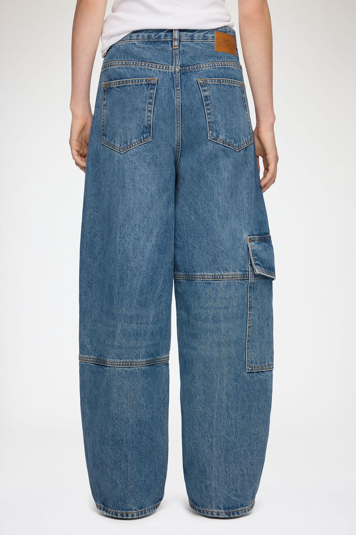 Audri Lace Jeans in Rigid Denim