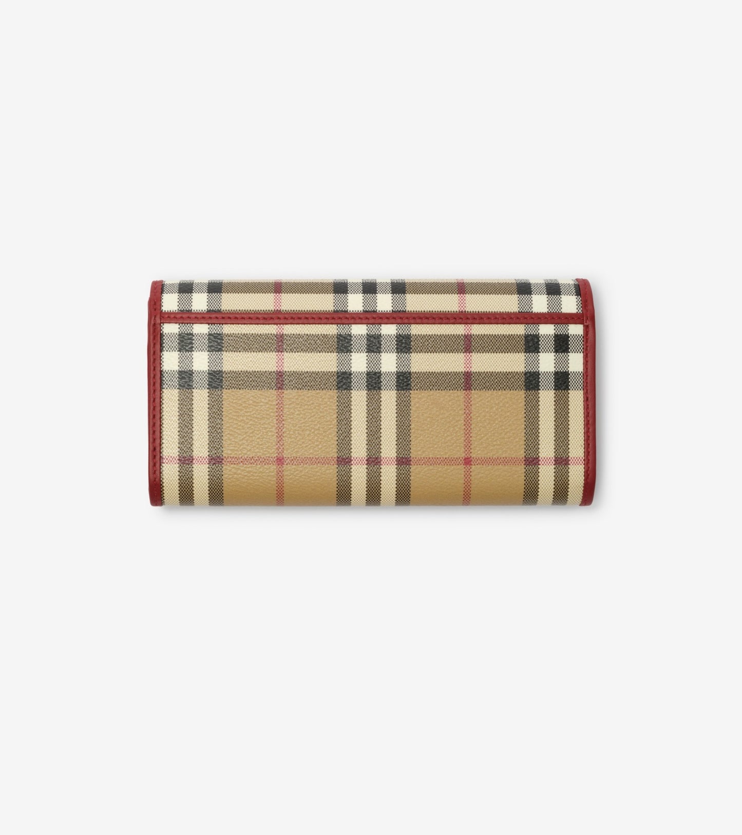 Check Continental Wallet in Archive beige/ruby red