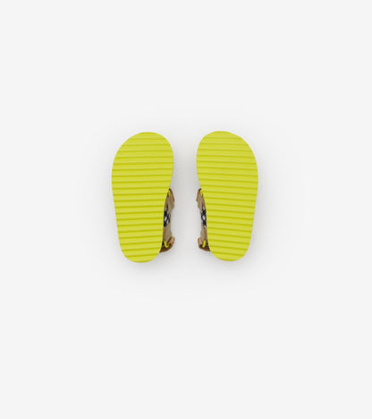 Check Sandals in Sand beige/green - Children