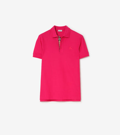 Cotton Polo Shirt in Atom blue