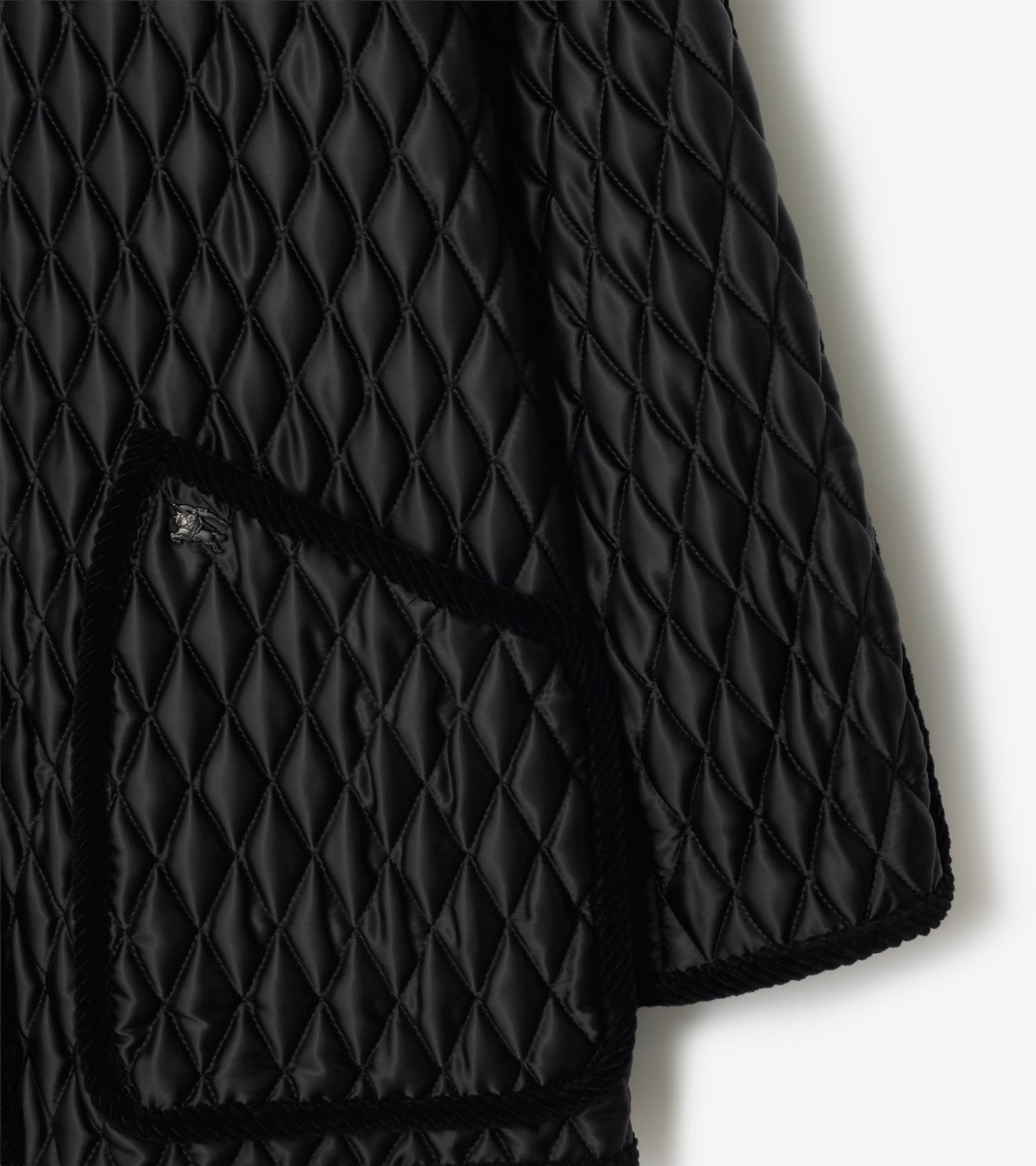 Quilted Nylon Floriston Jacket in Black