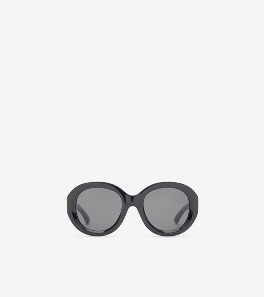 Heritage Round Sunglasses in Black