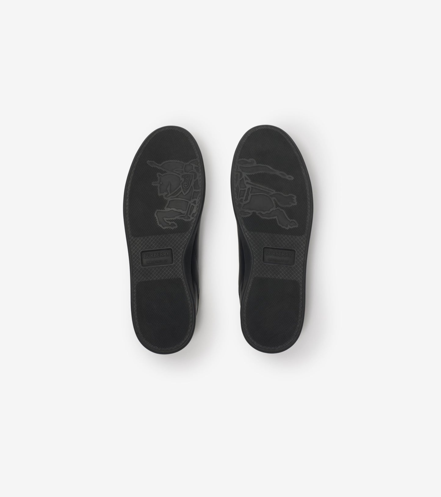 Leather Set Sneakers in Black/sand beige