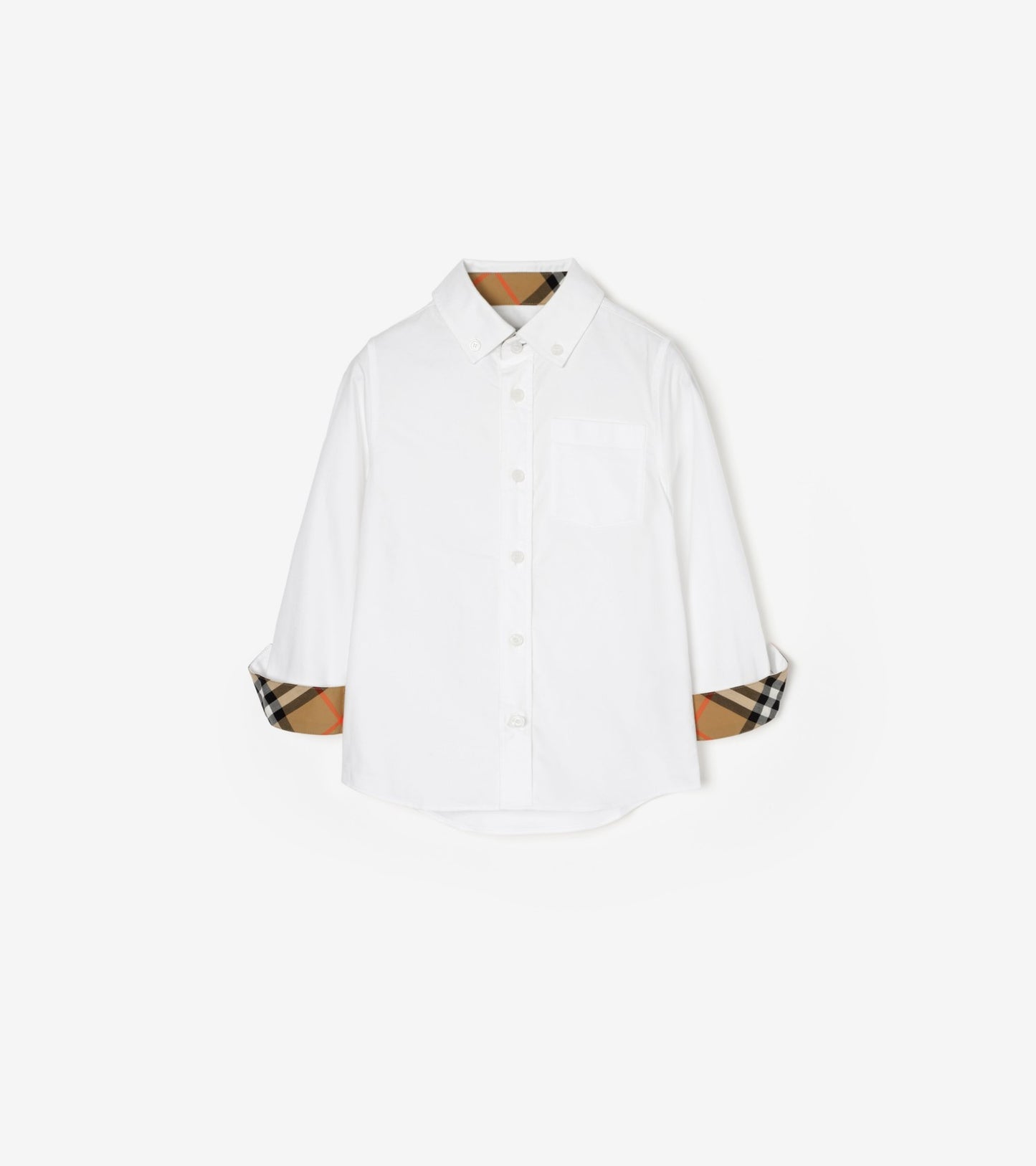 Cotton Oxford Shirt in White