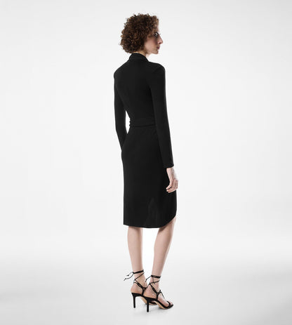 Long Sleeve Wrap Dress