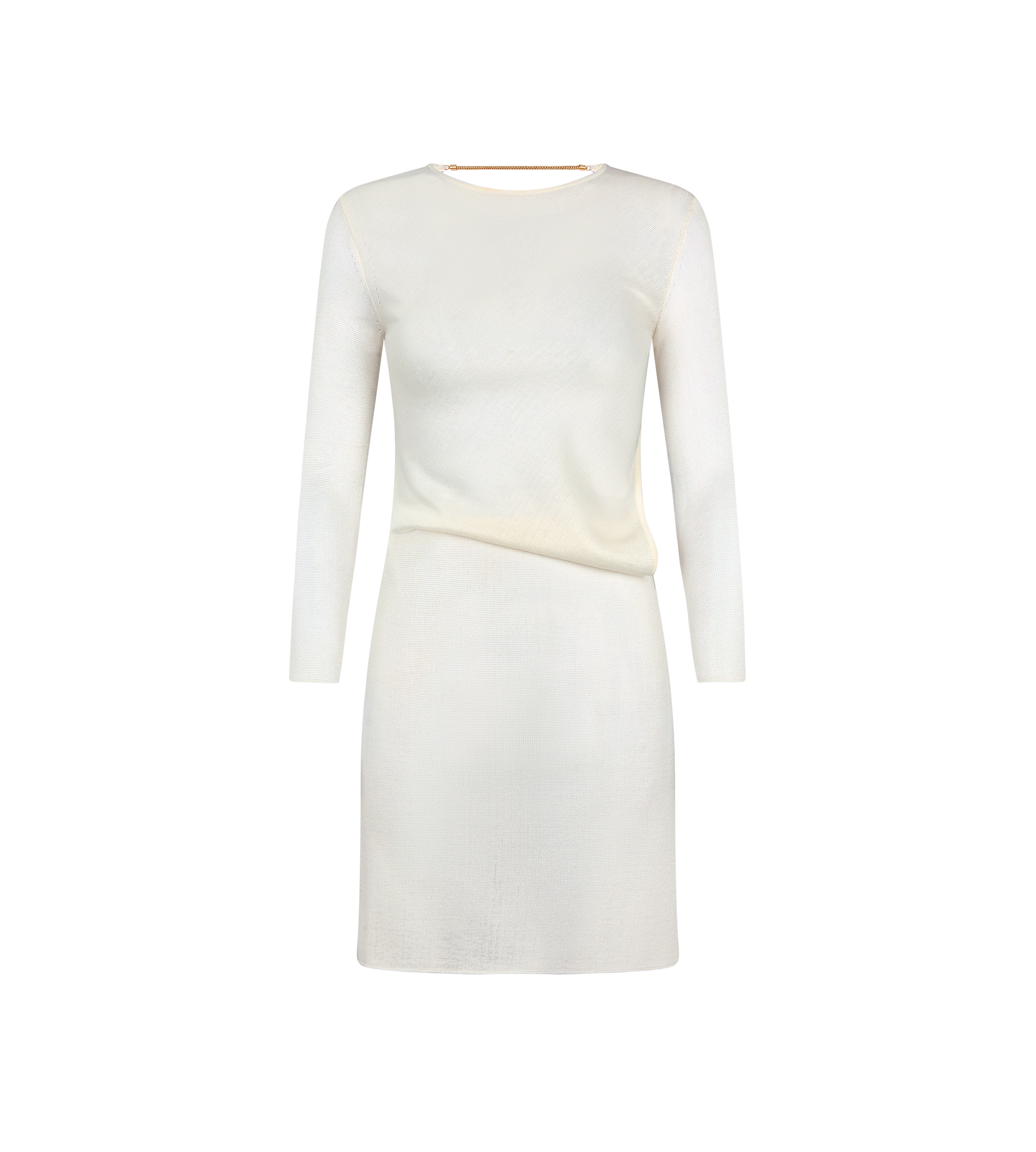 Short Dress With Cut Out And Chain Closure
