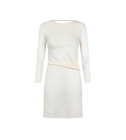 Short Dress With Cut Out And Chain Closure