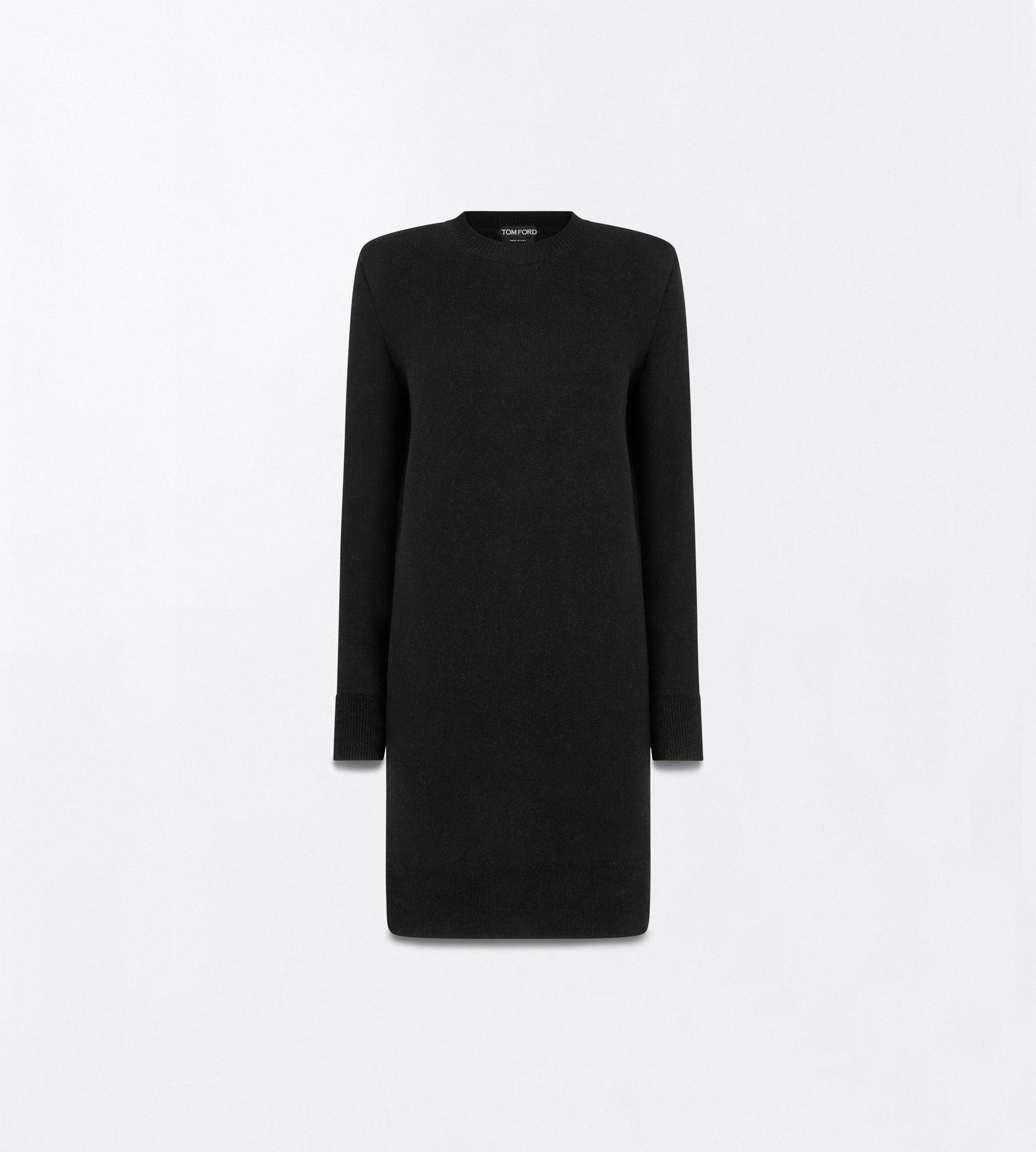 Cashmere Crewneck Mini Sweater Dress