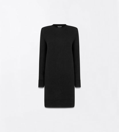 Cashmere Crewneck Mini Sweater Dress