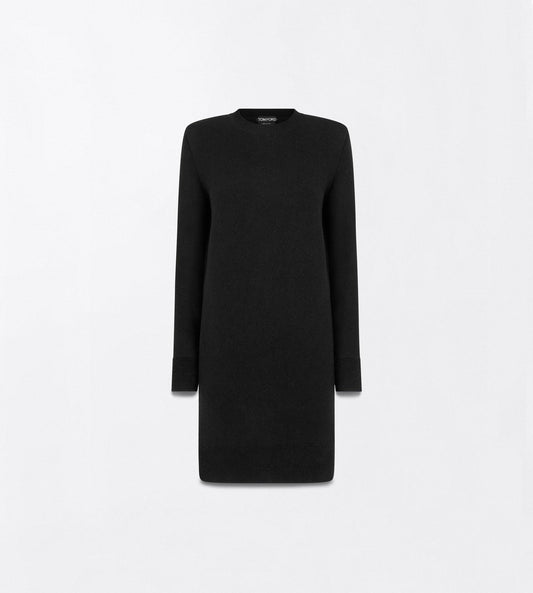 Cashmere Crewneck Mini Sweater Dress