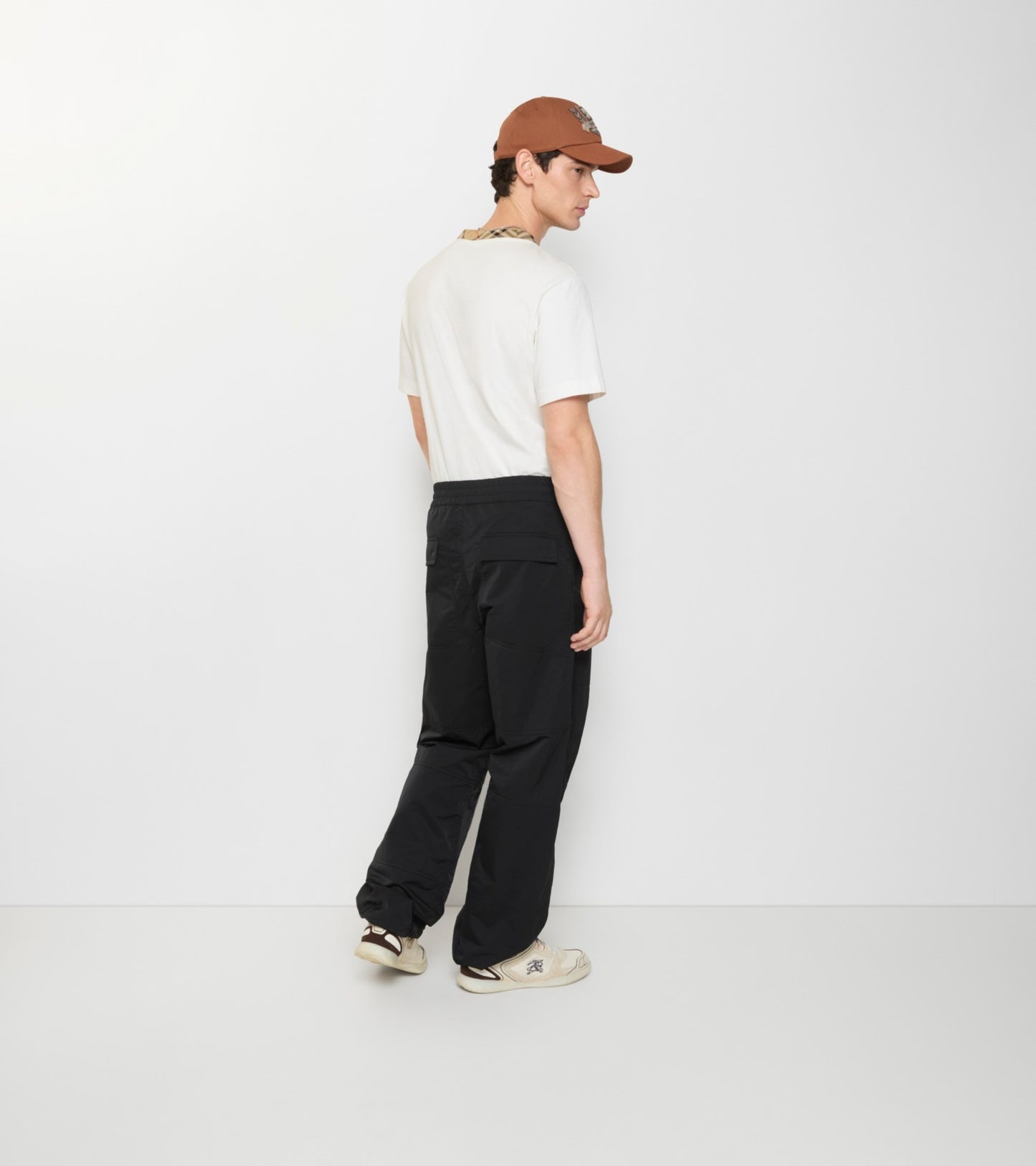 Nylon Trousers in Black