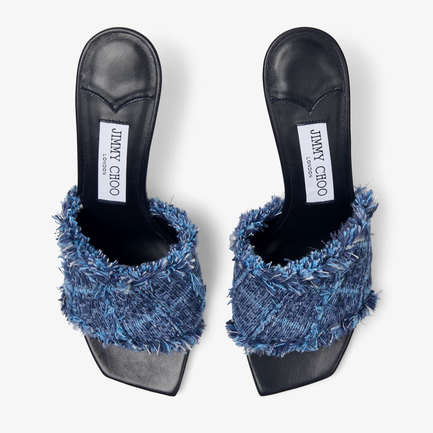 Alexia 70 Crosshatch Denim Sandals