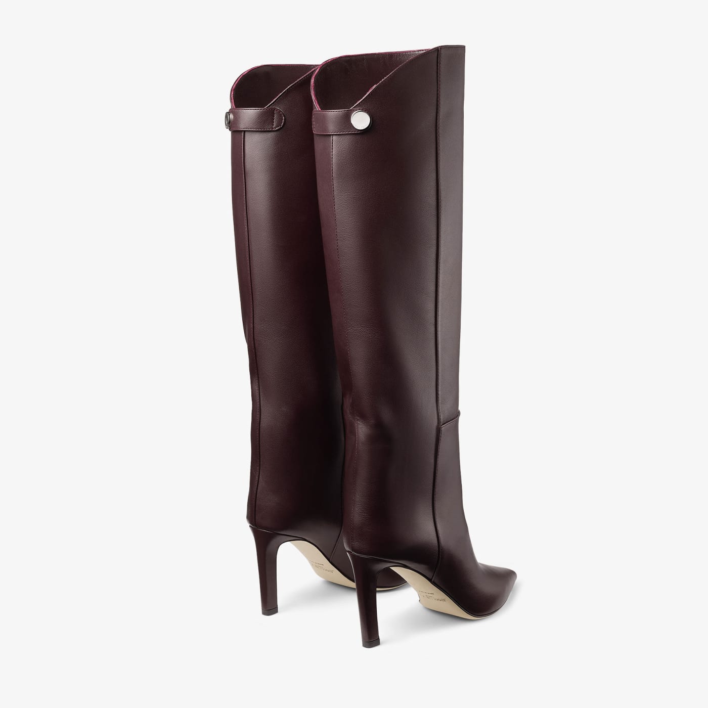 Alizze Knee Boot 85 Deep Merlot Smooth Leather Knee High Boots