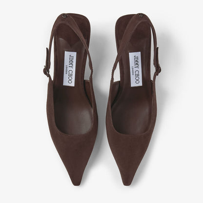 Amel 50 Chocolate Suede Pumps