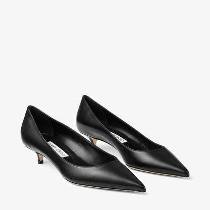 Amelia 35 Black Calf Leather Pumps