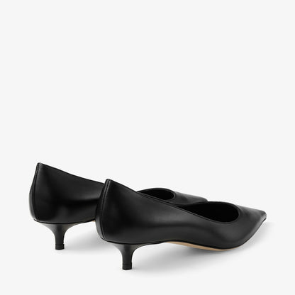 Amelia 35 Black Calf Leather Pumps