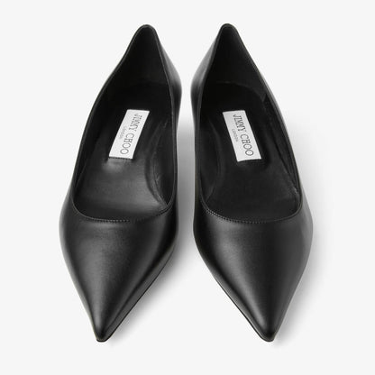 Amelia 35 Black Calf Leather Pumps