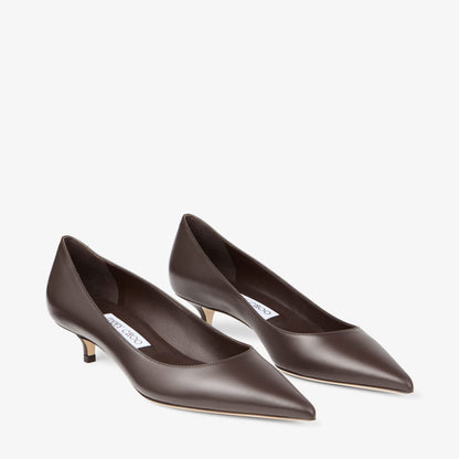 Amelia 35 Chocolate Calf Leather Pumps
