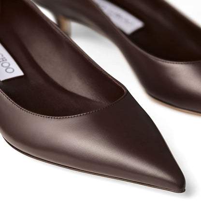 Amelia 35 Chocolate Calf Leather Pumps