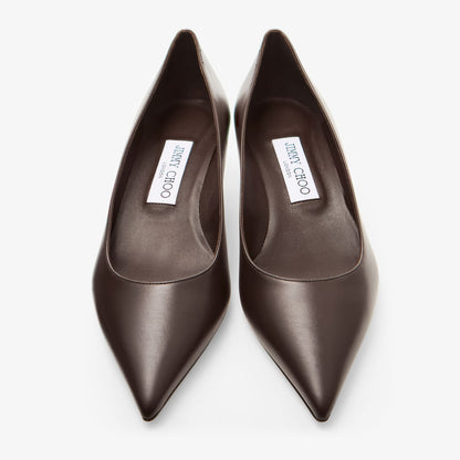 Amelia 35 Chocolate Calf Leather Pumps