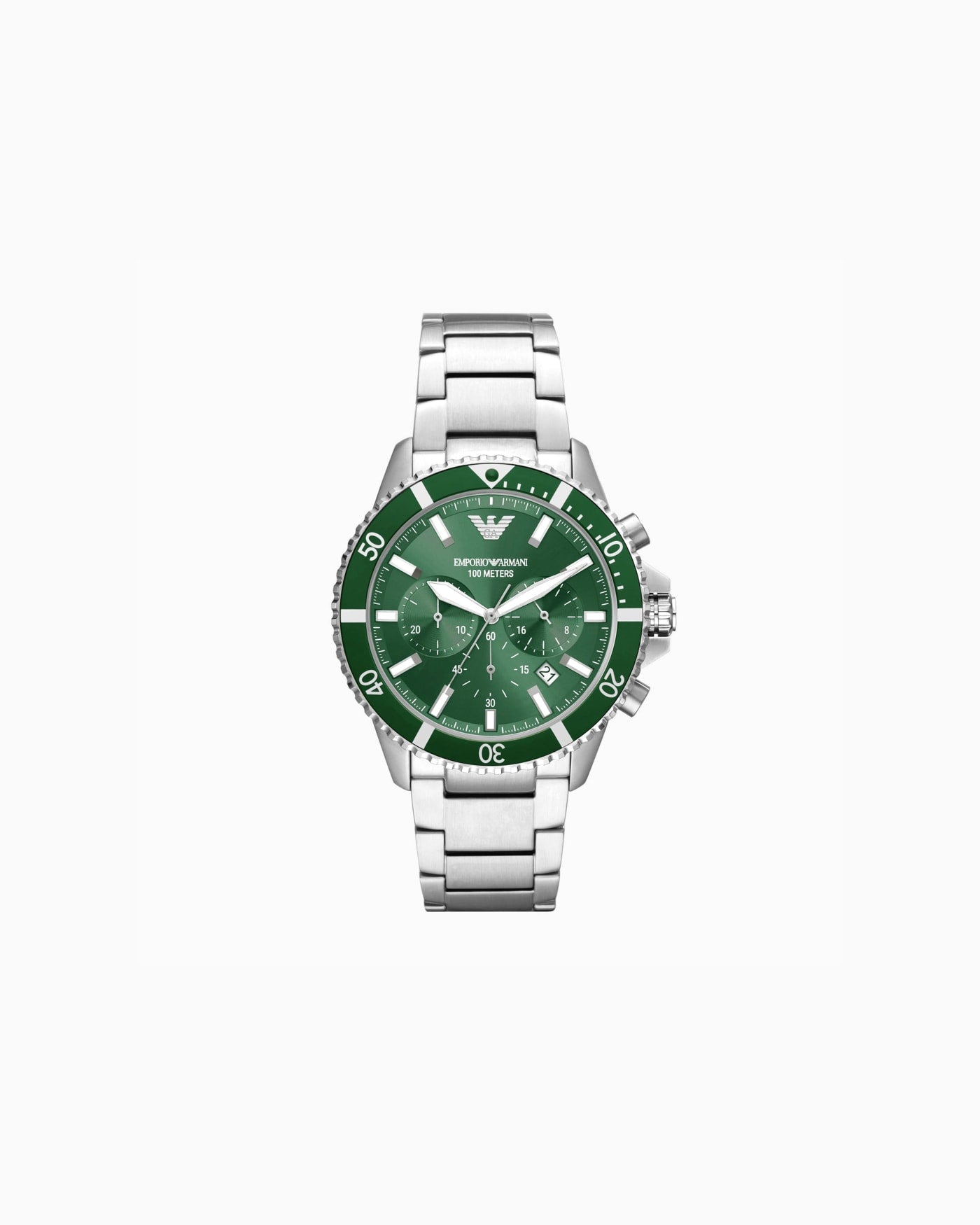 World Explorer Chronograph Stainless Steel Watch