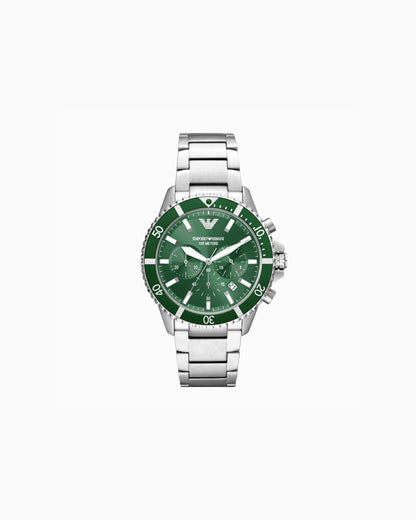 World Explorer Chronograph Stainless Steel Watch
