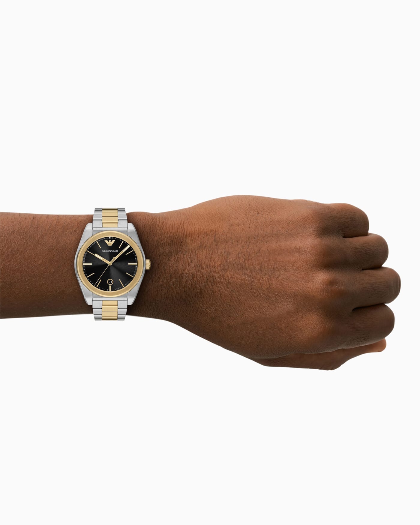 Three-Hand Two-Tone Stainless Steel Watch
