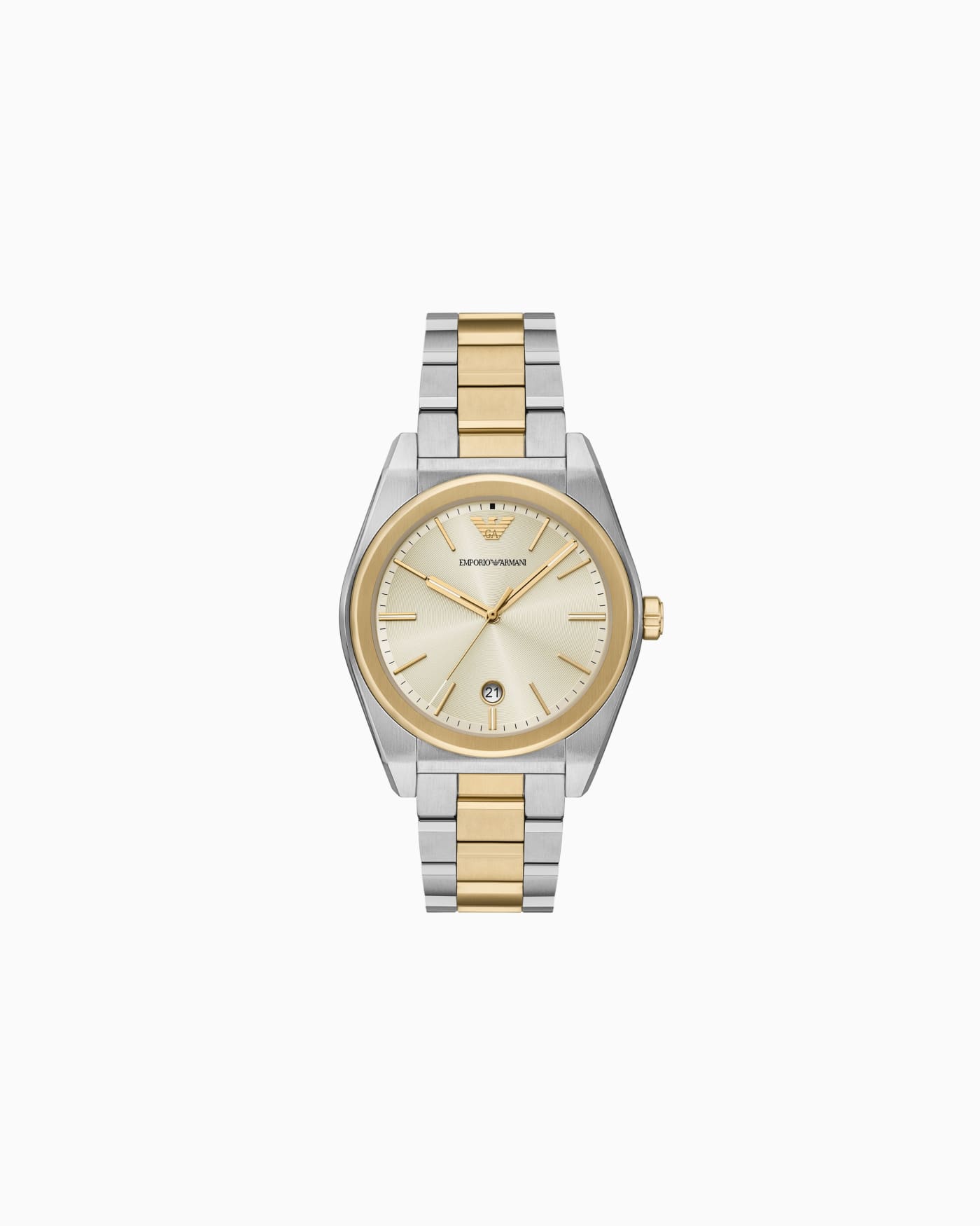 Three-Hand Two-Tone Stainless Steel Watch