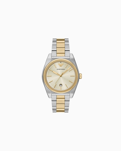 Three-Hand Two-Tone Stainless Steel Watch