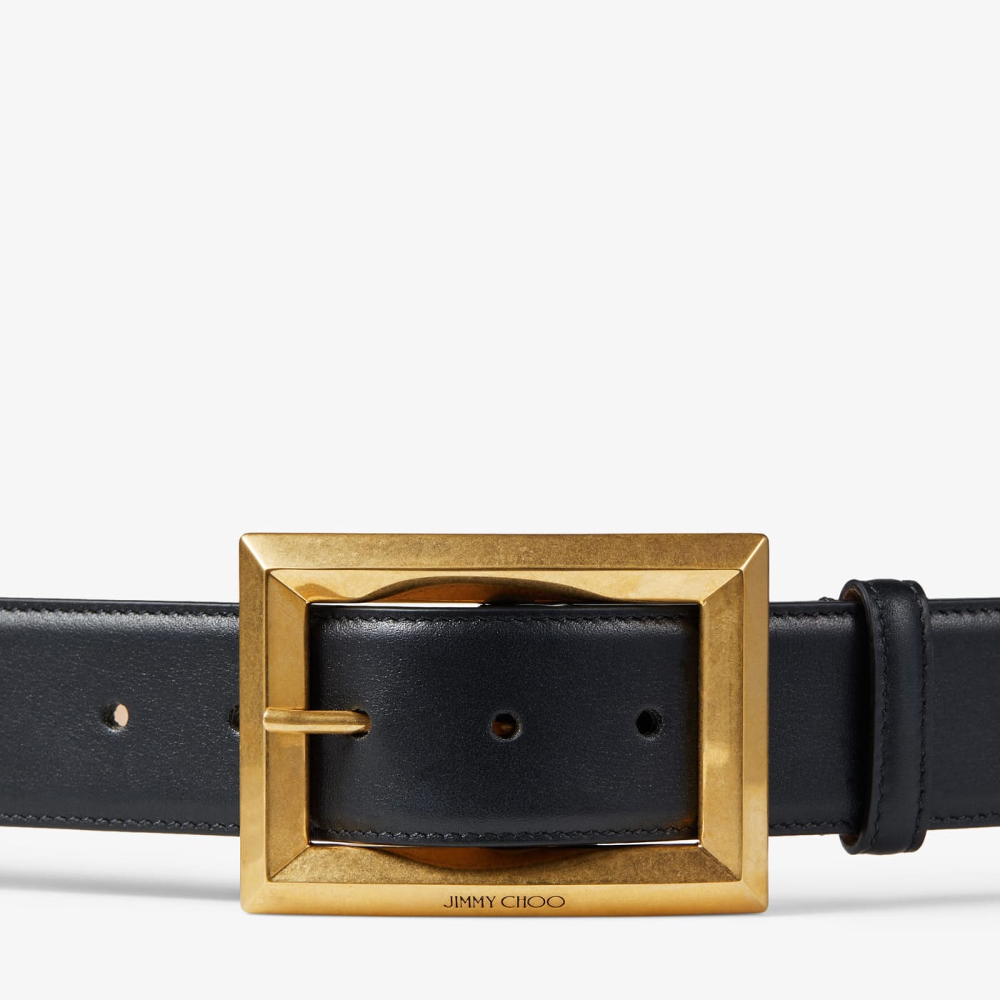 Arlie Black Calf Leather Belt
