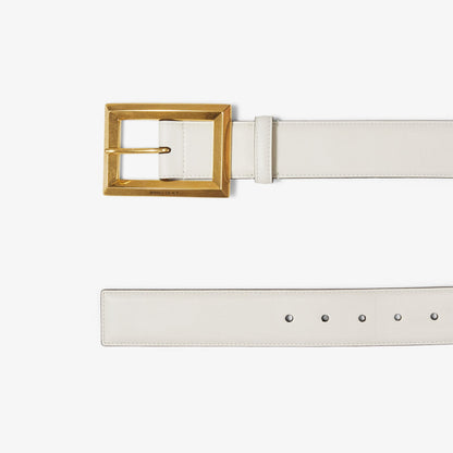 Arlie Latte Calf Leather Belt