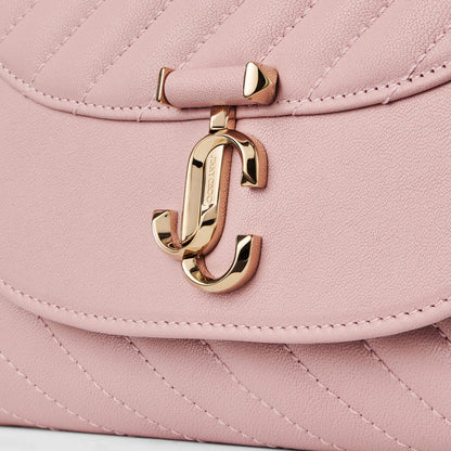 Curve Clutch Rose Quilted Biker Leather Clutch Bag