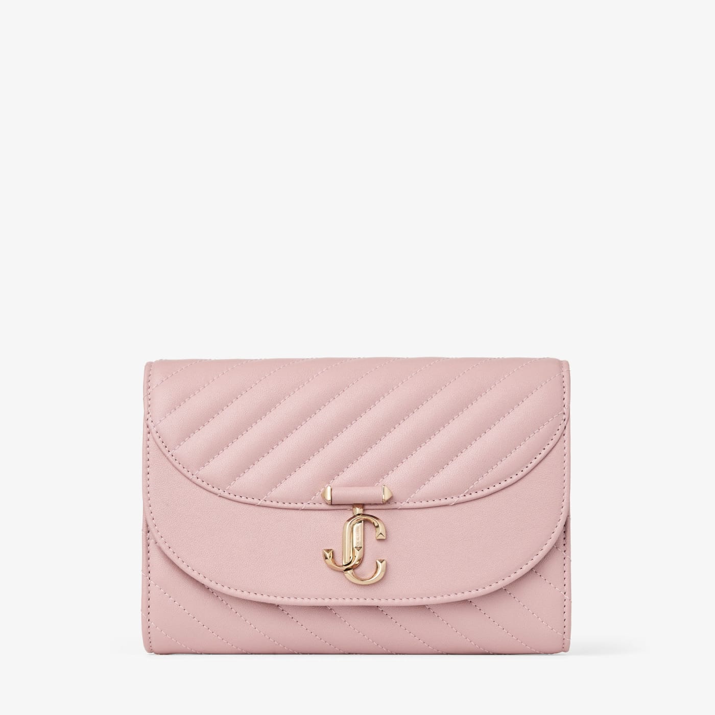 Curve Clutch Rose Quilted Biker Leather Clutch Bag