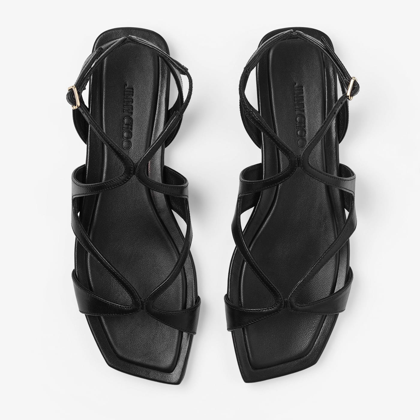 Ayla Flat Black Nappa Leather Flats