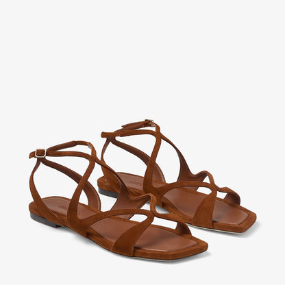 Ayla Flat Tan Suede Flats