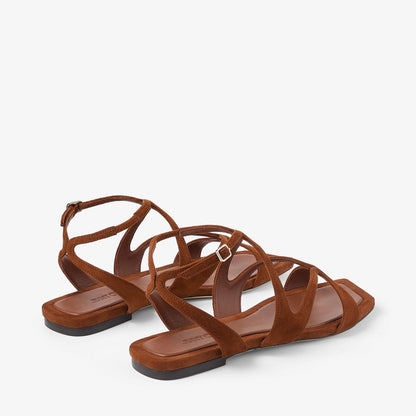 Ayla Flat Tan Suede Flats