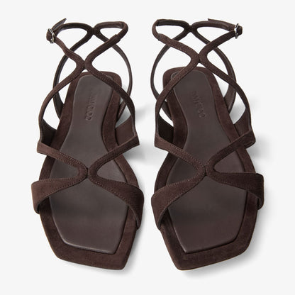 Ayla Flat Chocolate Suede Flats