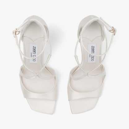 Azia 95 Ivory Satin Sandals