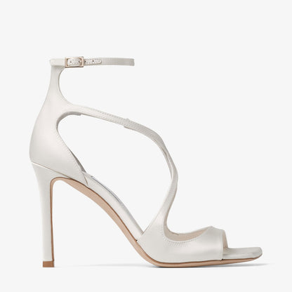 Azia 95 Ivory Satin Sandals